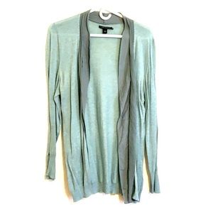 Banana Republic cardigan silk trim